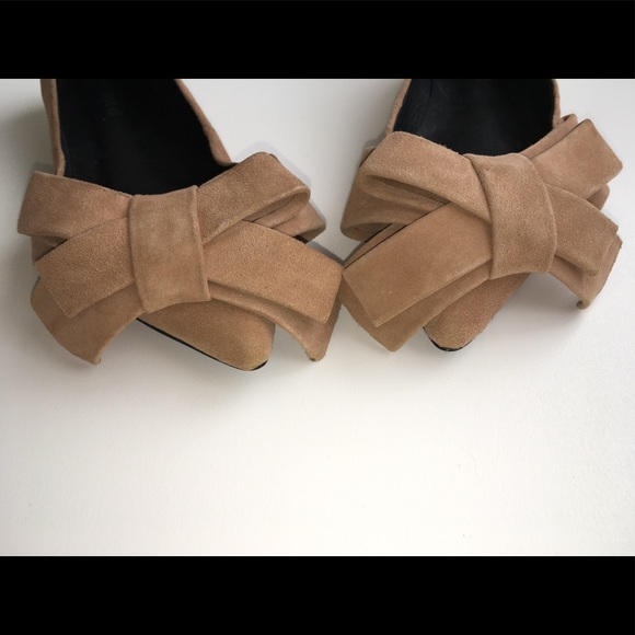Jeffrey Campbell Ruston Bow Suede Flats - Picture 4 of 7